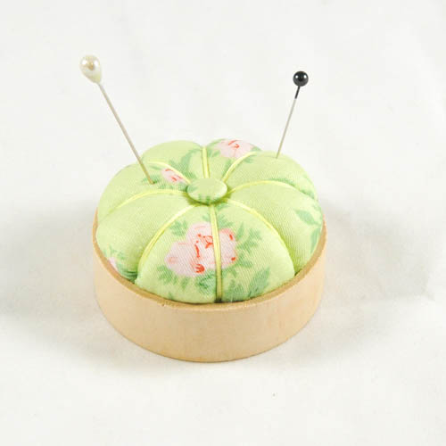 Pin Cushion with Wood Base